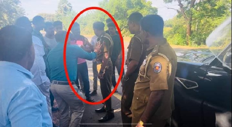 ஊடகவியலாளரின் கடமைக்கு இடையூறு விளைவித்து ஓமந்தை பொலிஸ் அதிகாரி