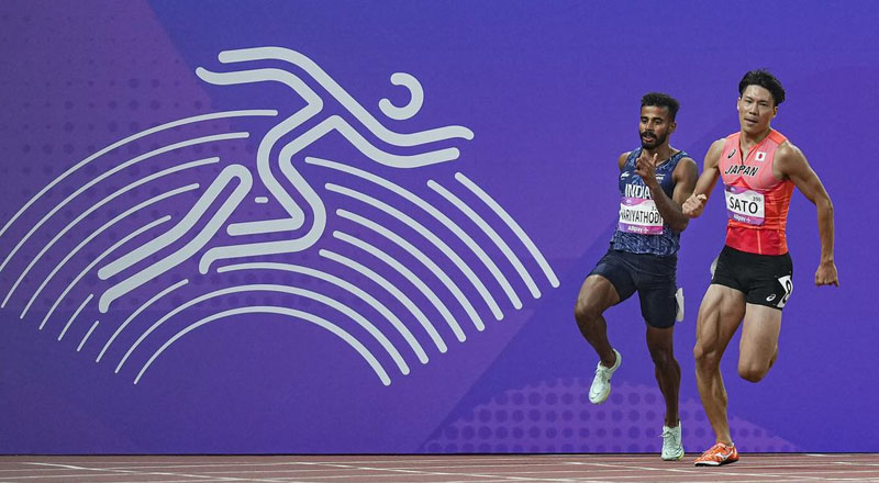 ஆசிய விளையாட்டுப் போட்டியில்  கலப்பு தொடர் ஓட்டத்தில் இலங்கை தகுதி நீக்கம்