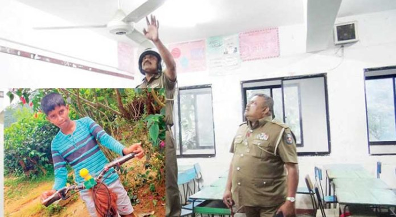 மின்விசிறி தலையில் அடிபட்டு மாணவன் மரணம்!