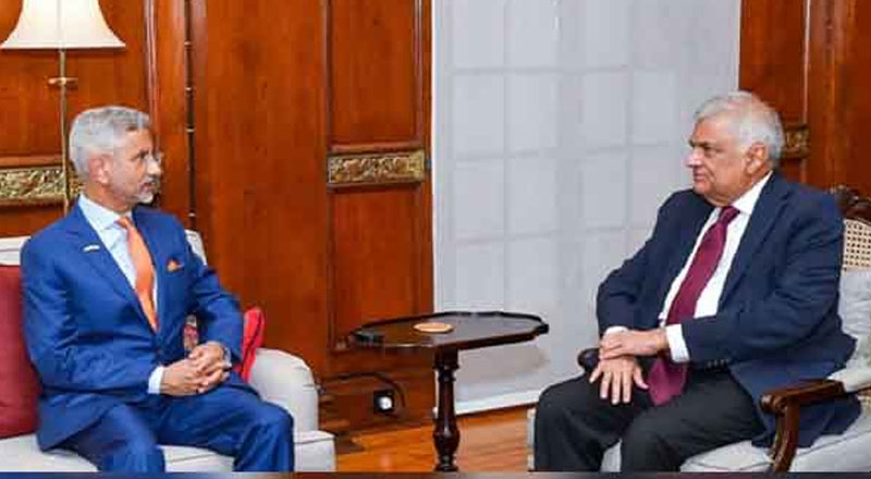 இந்திய - இலங்கை உறவுகளை மேலும் வலுப்படுத்துவது தொடர்பில் ஜெயசங்கருடன் ஜனாதிபதி பேச்சு