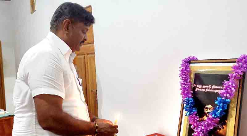 மன்னாரில் மாவீரர் விக்டரின் 37 வது ஆண்டு நினைவஞ்சலி நிகழ்வு!