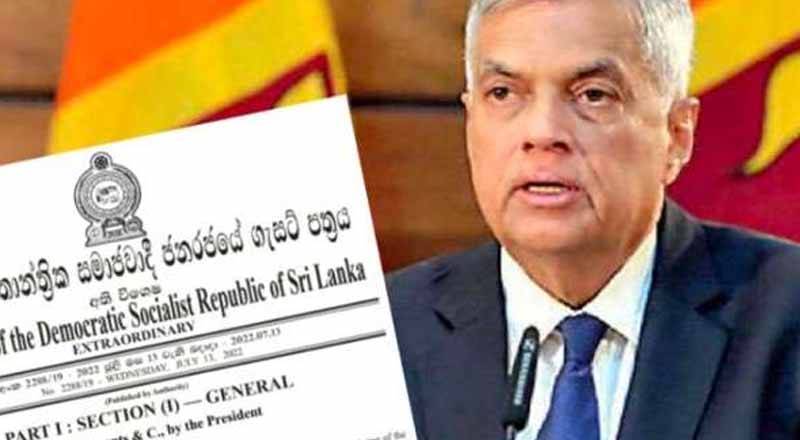 சில சேவைகளை அத்தியாவசிய சேவைகளாக அறிவித்து  வர்த்தமானி அறிவித்தல் வெளியீடு!