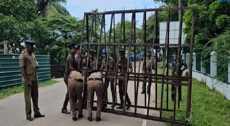 வட்டுக்கோட்டை பொலிஸ் நிலையத்திற்கு பலப்படுத்தப்பட்டது பாதுகாப்பு!