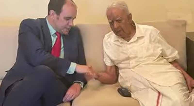 சம்பந்தனை சந்தித்த  நியூஸிலாந்து உயர்ஸ்தானிகர்! தீர்வு குறித்து கலந்துரையாடல்