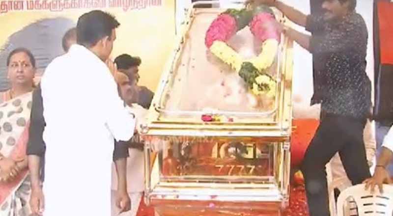 விஜகாந்த் உடலுக்கு நேரில் சென்று அஞ்சலி செலுத்திய கிழக்கு ஆளுநர்!