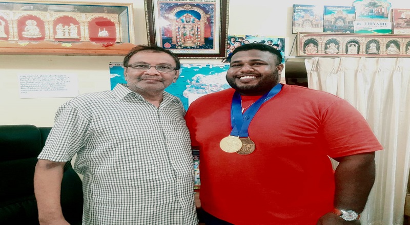 பதக்கம்வென்ற ஈழத்தமிழன்:குவியும் பாராட்டுக்கள் உதவினார் TCT அறக்கட்டளை கொடைக்கோன் தியாகி ஐயா அவர்கள்.