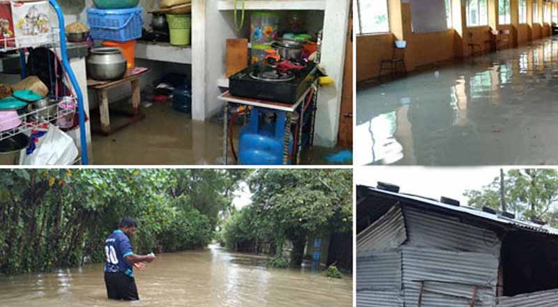 சீரற்ற வானிலை: கிளிநொச்சியில் ஐயாயிரத்திற்கும் மேற்பட்டோர் பாதிப்பு