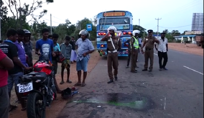 முல்லைத்தீவில் இடம்பெற்ற வீதி விபத்தில் இளைஞன் பலி!