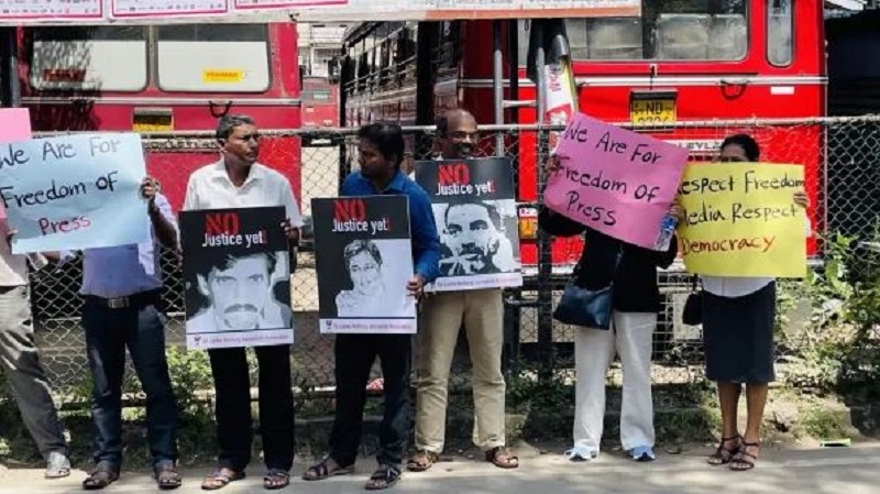 யாழில் ஊடக அடக்குமுறைக்கு எதிரான பேராட்டம்!