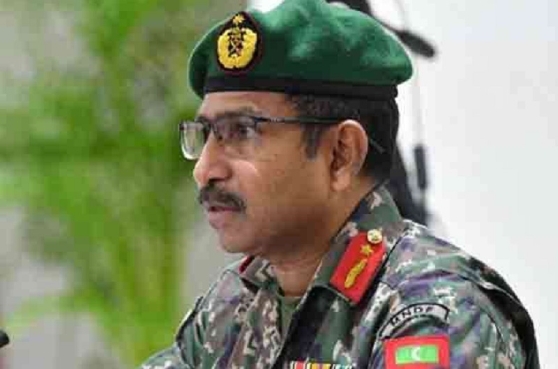 மாலைதீவுகளின் பாதுகாப்பு படை பிரதானி இலங்கை வருகை!