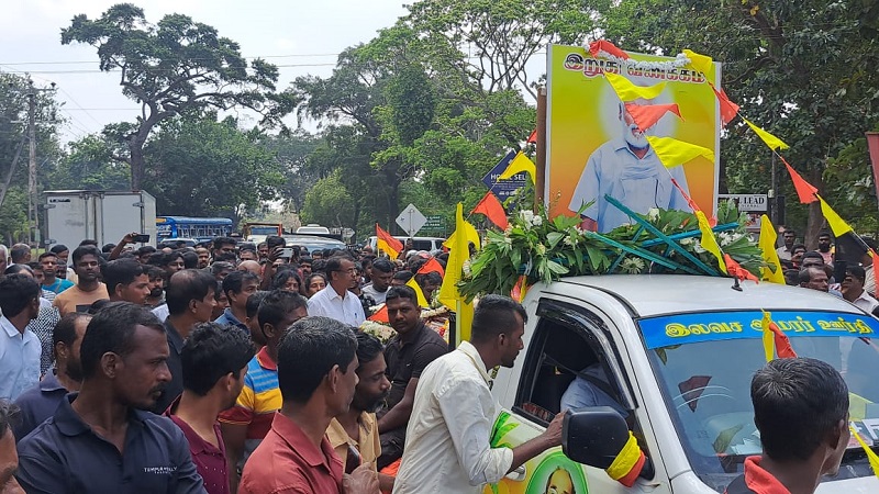 தமிழர் தாயகத்தில் சாந்தனின் புகழுடல்; பெருந்திரளான பொதுமக்கள் கண்ணீரோடு அஞ்சலி