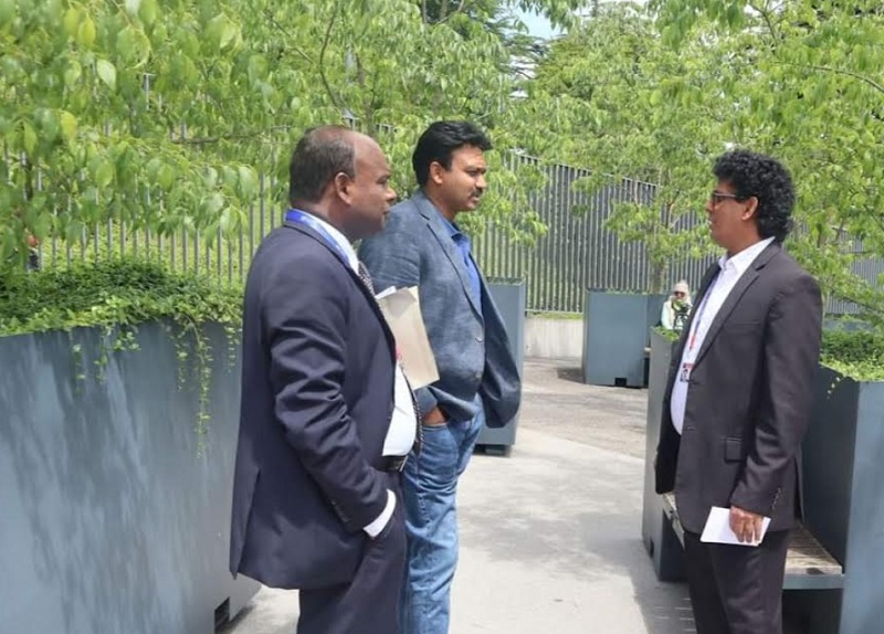 ஜெனிவாவில் செந்தில் தொண்டமான் - வசந்த சமரசிங்க சந்திப்பு
