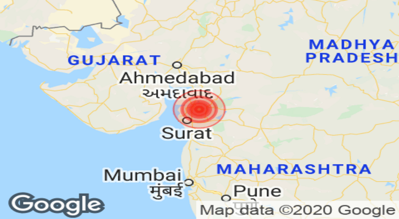 குஜராத் : 3.8 ரிக்டர் அளவில் நில அதிர்வு