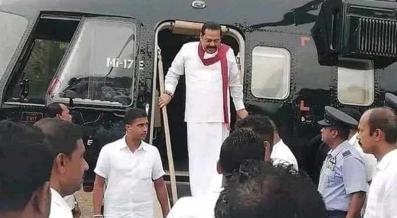 நாடாளுமன்ற அமர்வுக்கு விமானத்தில் வந்தாரா முன்னாள் பிரதமர் மஹிந்த ராஜபக்ஷ ?